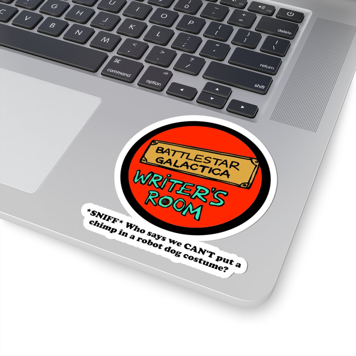 Writer's Room Snort - Cinema Siblings Stickers - Multiple Sizes -  Episode Battlestar Galactica - Starbuck versus Stardoe