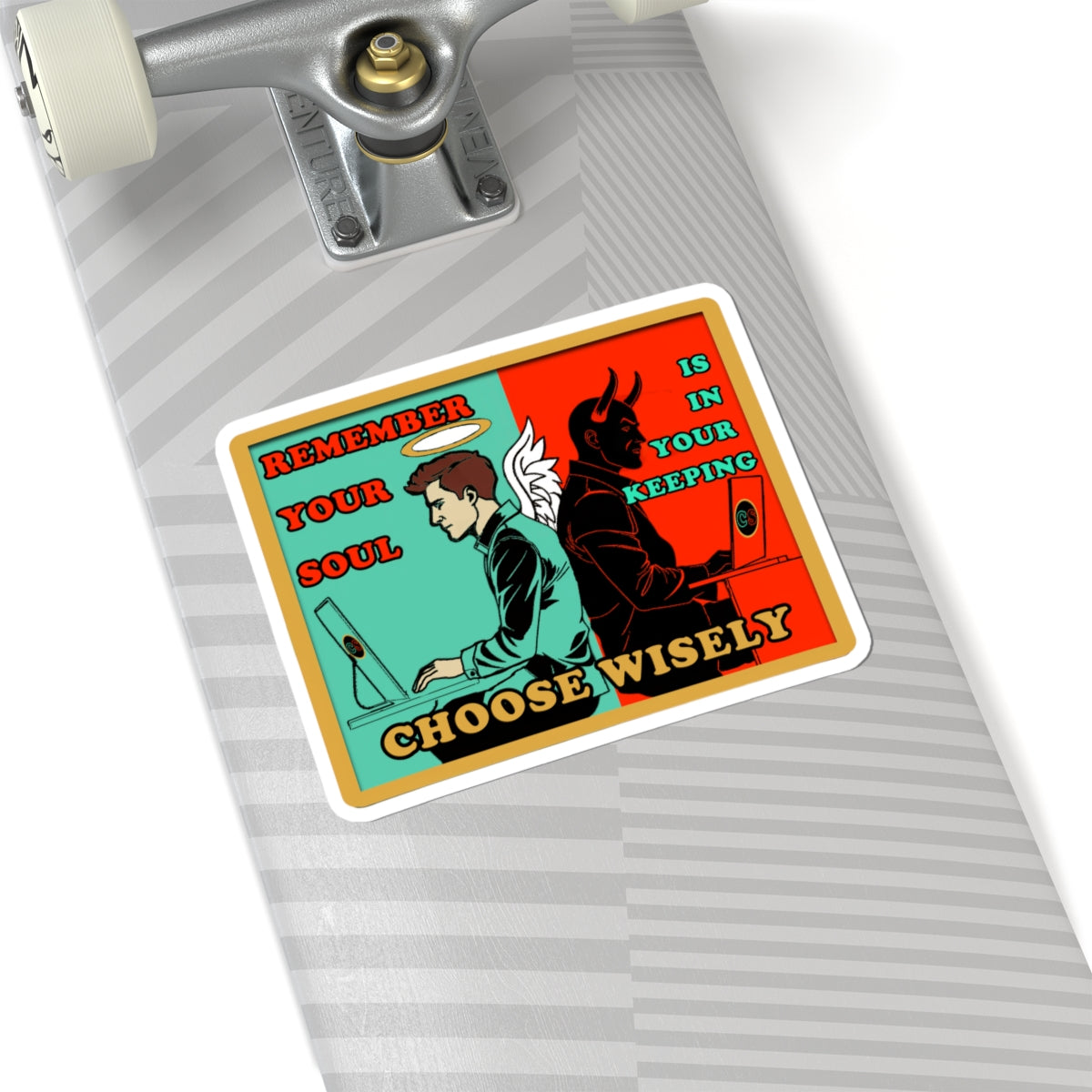 Keep Your Soul - Cinema Siblings Stickers - Multiple Sizes - Hackers (1995) - Hope Against AI Hegemony