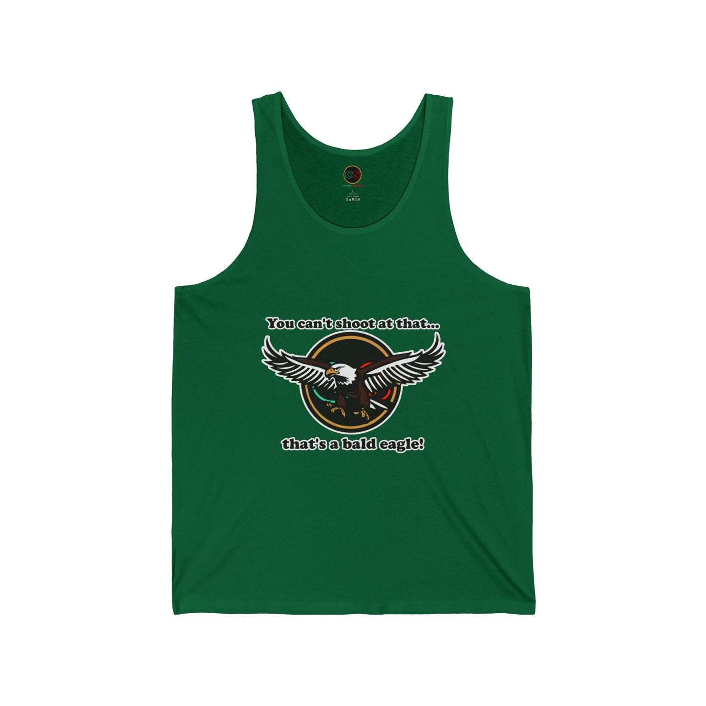 That's a Bald Eagle! Unisex Jersey Tank Cinema Siblings Peacemaker - Demeaning the Hero