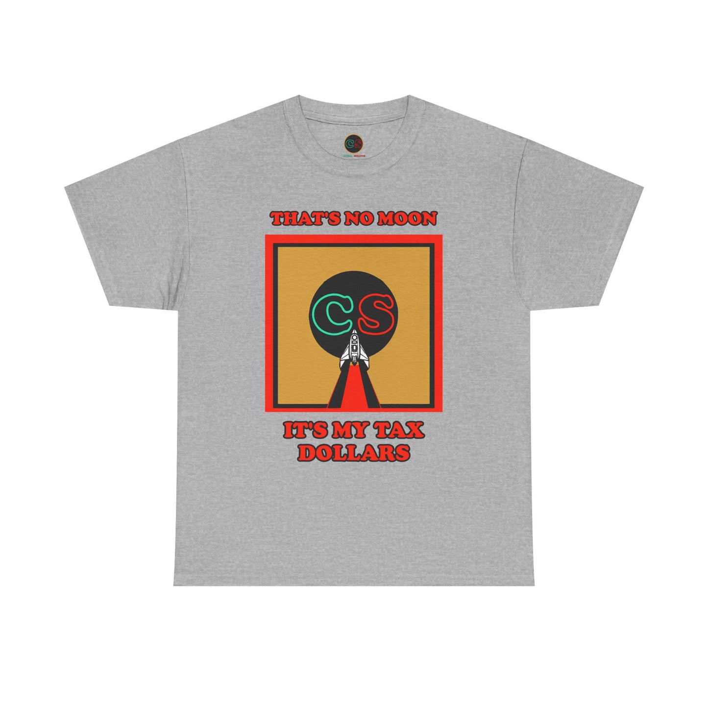 That's No Moon - Unisex Heavy Cotton Tee Cinema Siblings Happy Reviewers Compare Project Hail Mary Movie to the Book by Andy Weir