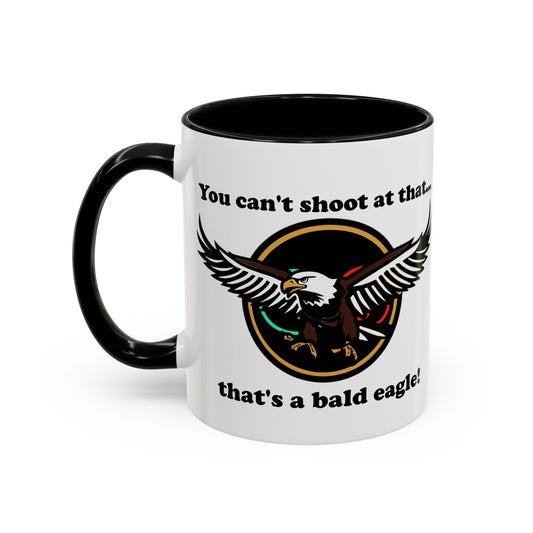 That's a Bald Eagle! Coffee Mug (11, 15oz) Cinema Siblings Peacemaker - Demeaning the Hero
