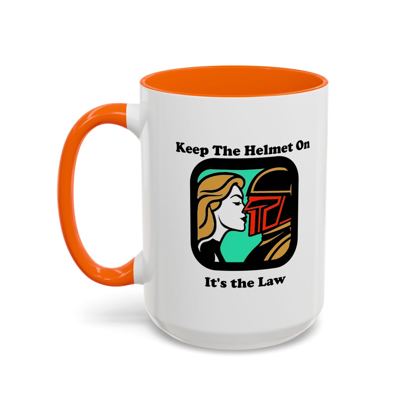 Keep the Helmet On Accent Coffee Mug Cinema Siblings Episode Dredd The Perfect Reboot