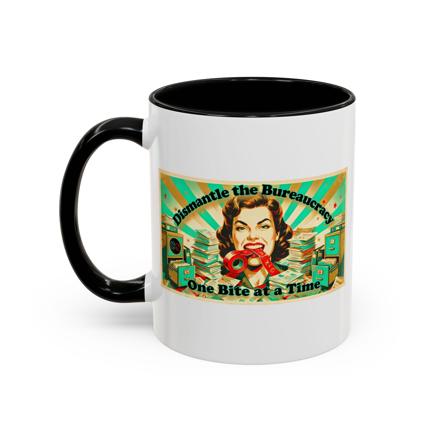 One Bite at a Time - Coffee Mug (11, 15oz) Cinema Siblings - Tombstone or The Good King, Wyatt Earp