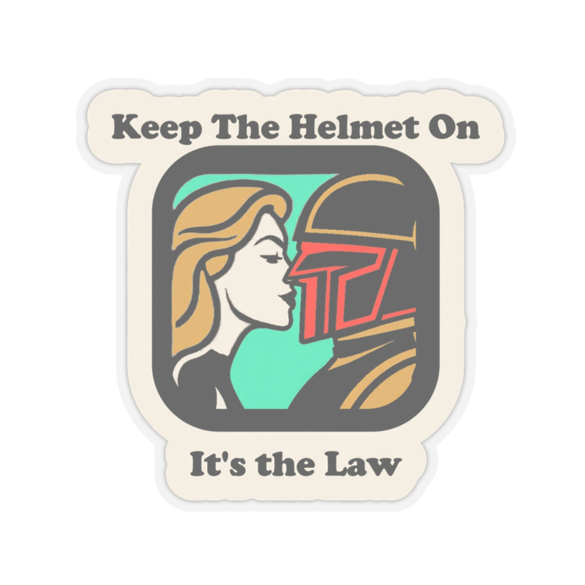 Keep the Helmet On - It's the Law - Cinema Siblings Stickers - Multiple Sizes - Dredd - The Perfect Reboot