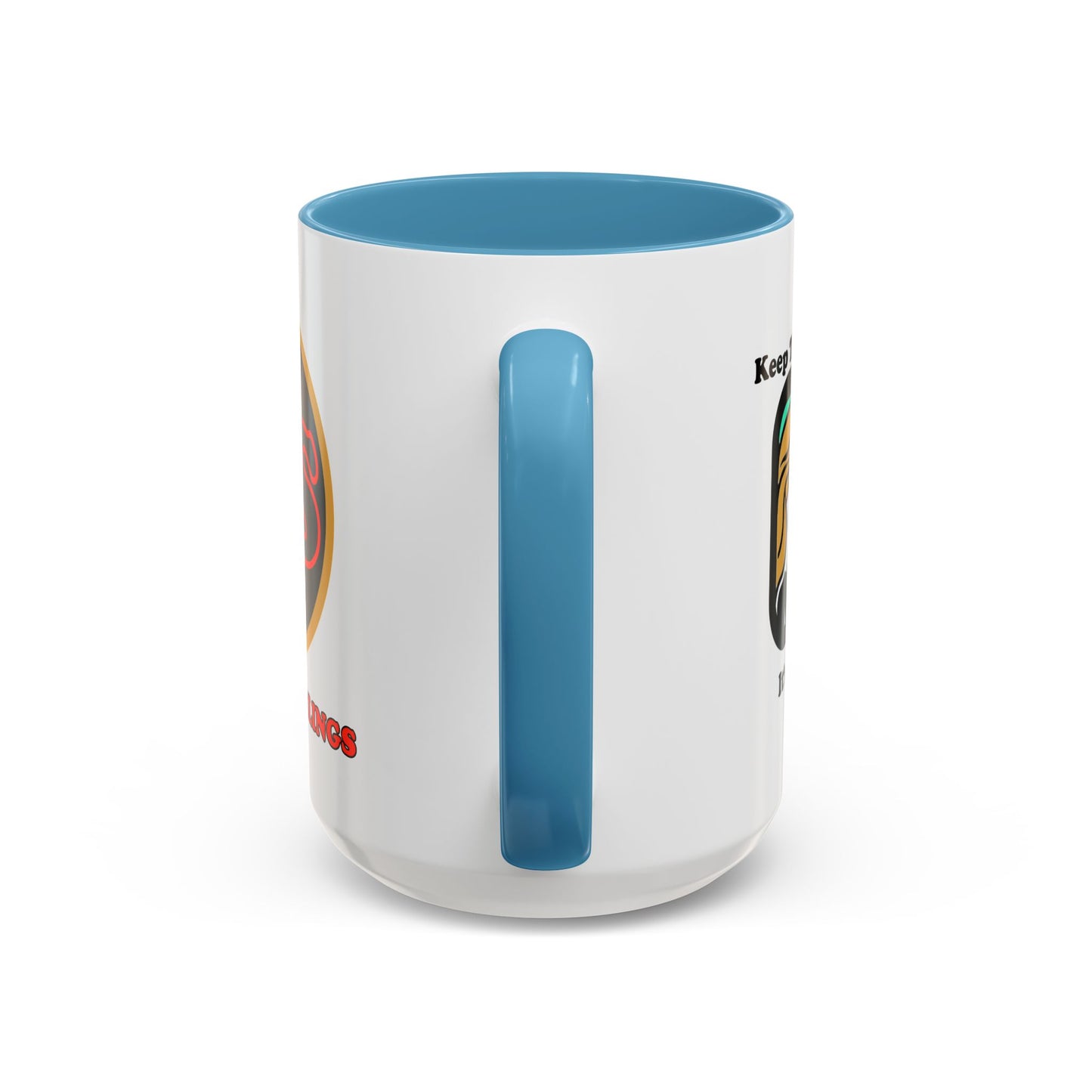 Keep the Helmet On Accent Coffee Mug Cinema Siblings Episode Dredd The Perfect Reboot