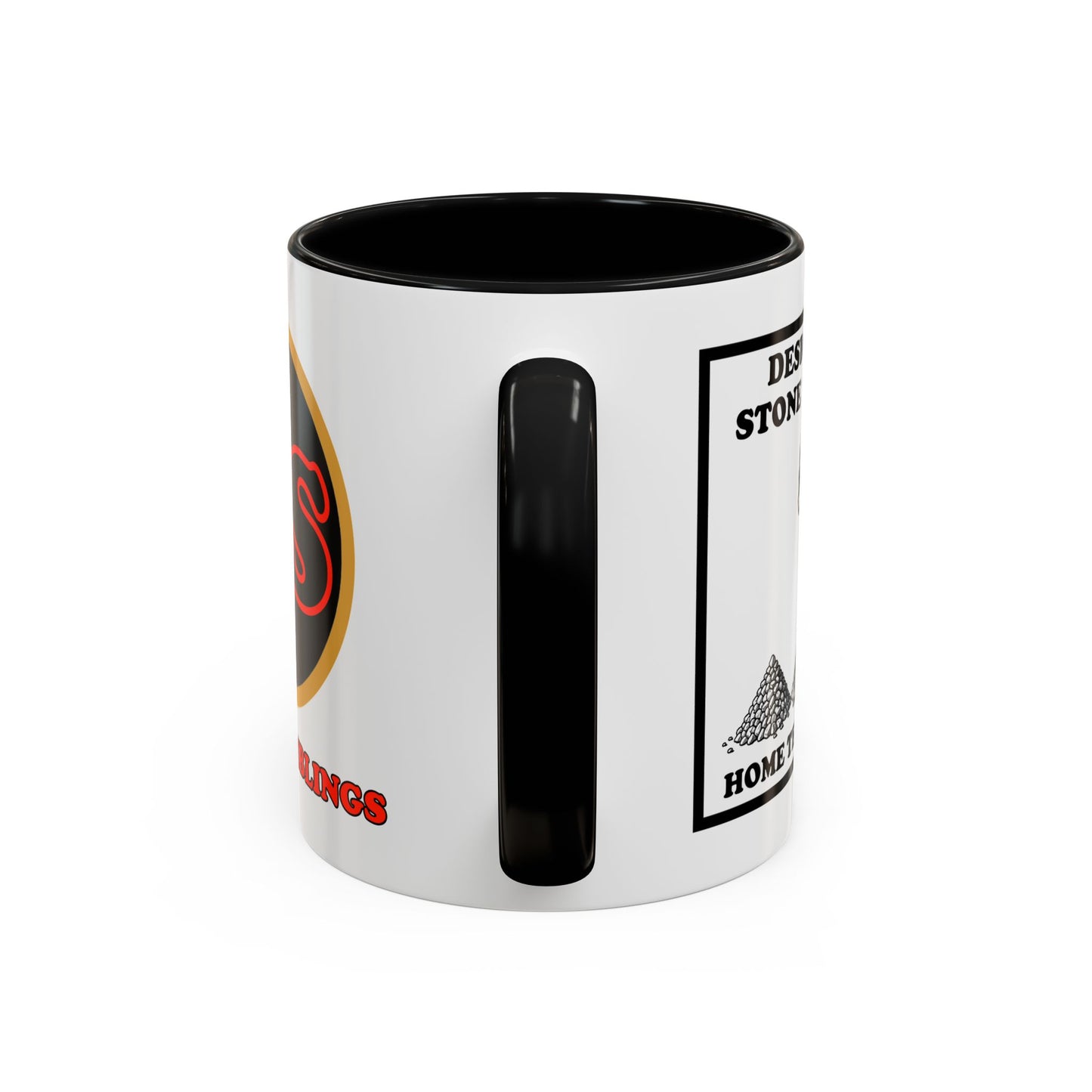 Designated Stone Thrower - Coffee Mug (11, 15oz) Cinema Siblings - The Blood of Heroes - A Post Apocalyptic Rose by Any Name