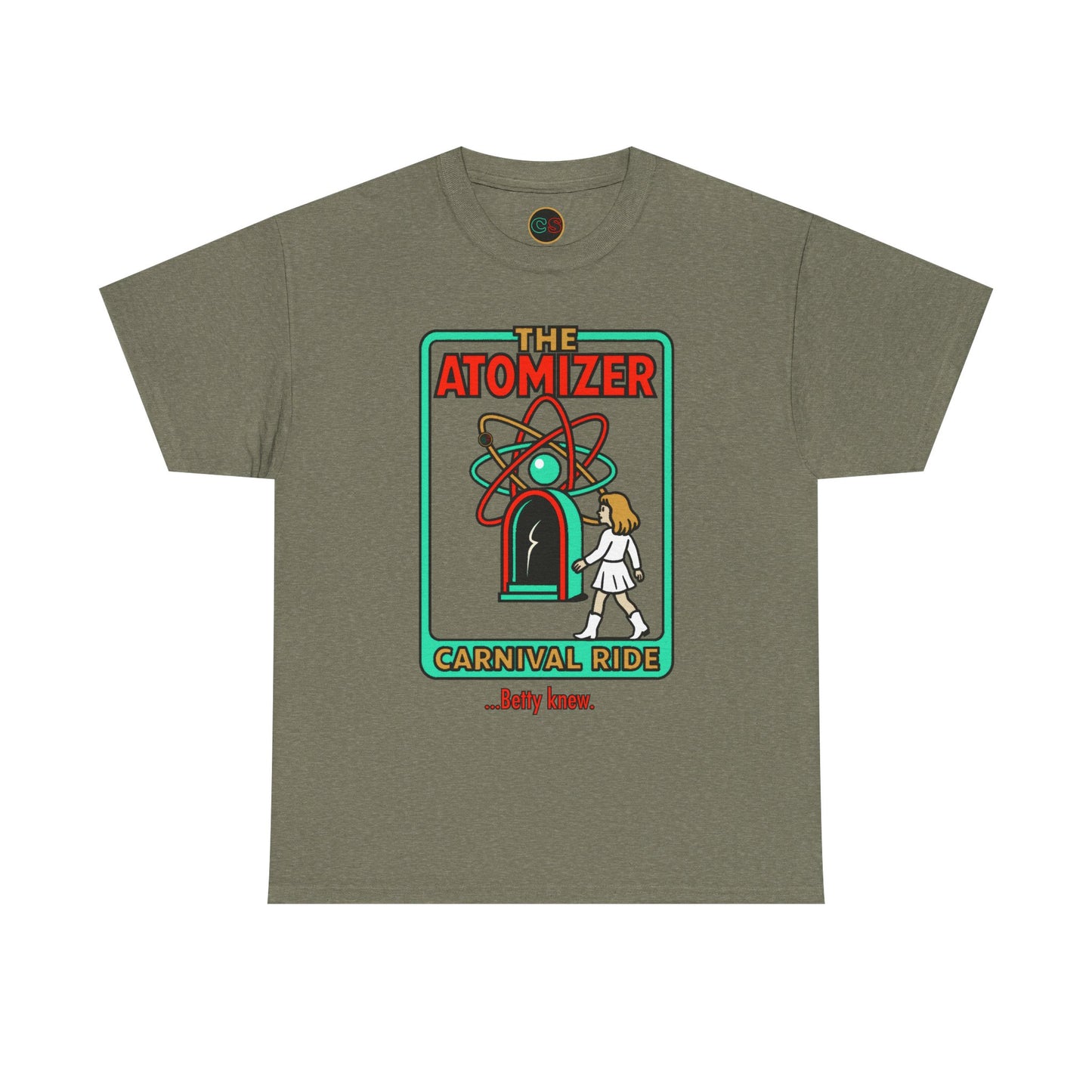The Atomizer - Betty Knew - Unisex Heavy Cotton Tee - Splash, Mannequin & Weird Science 1980's Manic Pixie Dream Pygmalion