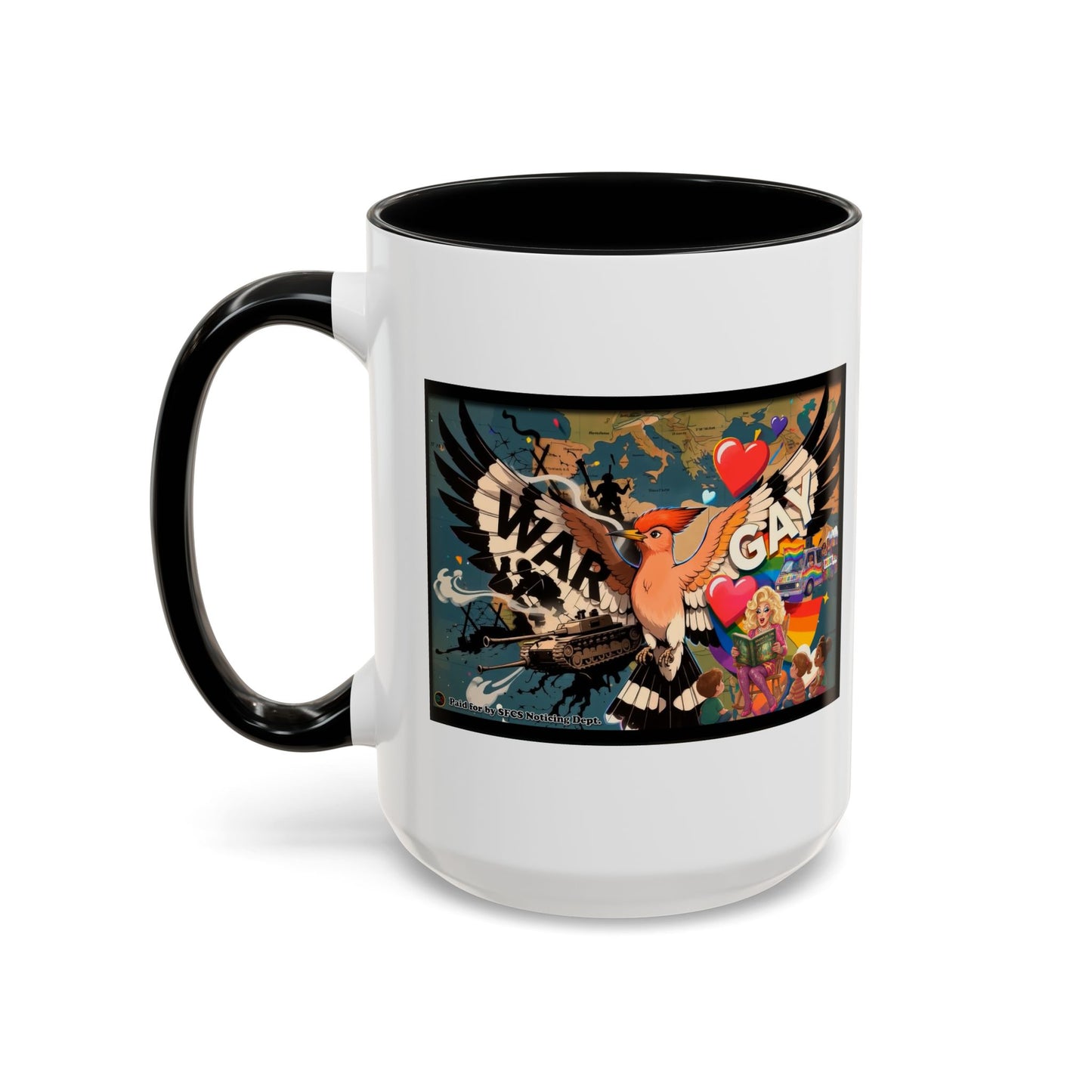 Two Wings of the Same Bird - Coffee Mug (11, 15oz) Cinema Siblings - Citizen Vigilante is Controlled Opposition and here's why...