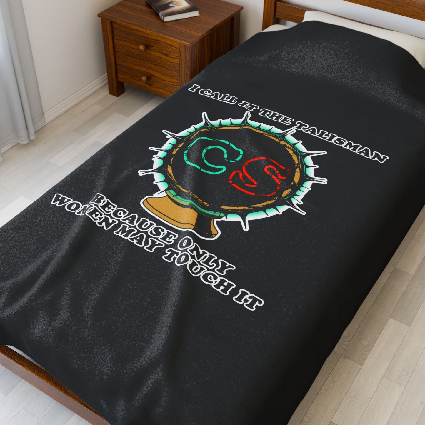 I call it the Talisman Cinema Siblings Velveteen Plush Blanket - BLACK - Red Sonja 1985 - An Underrated Gem