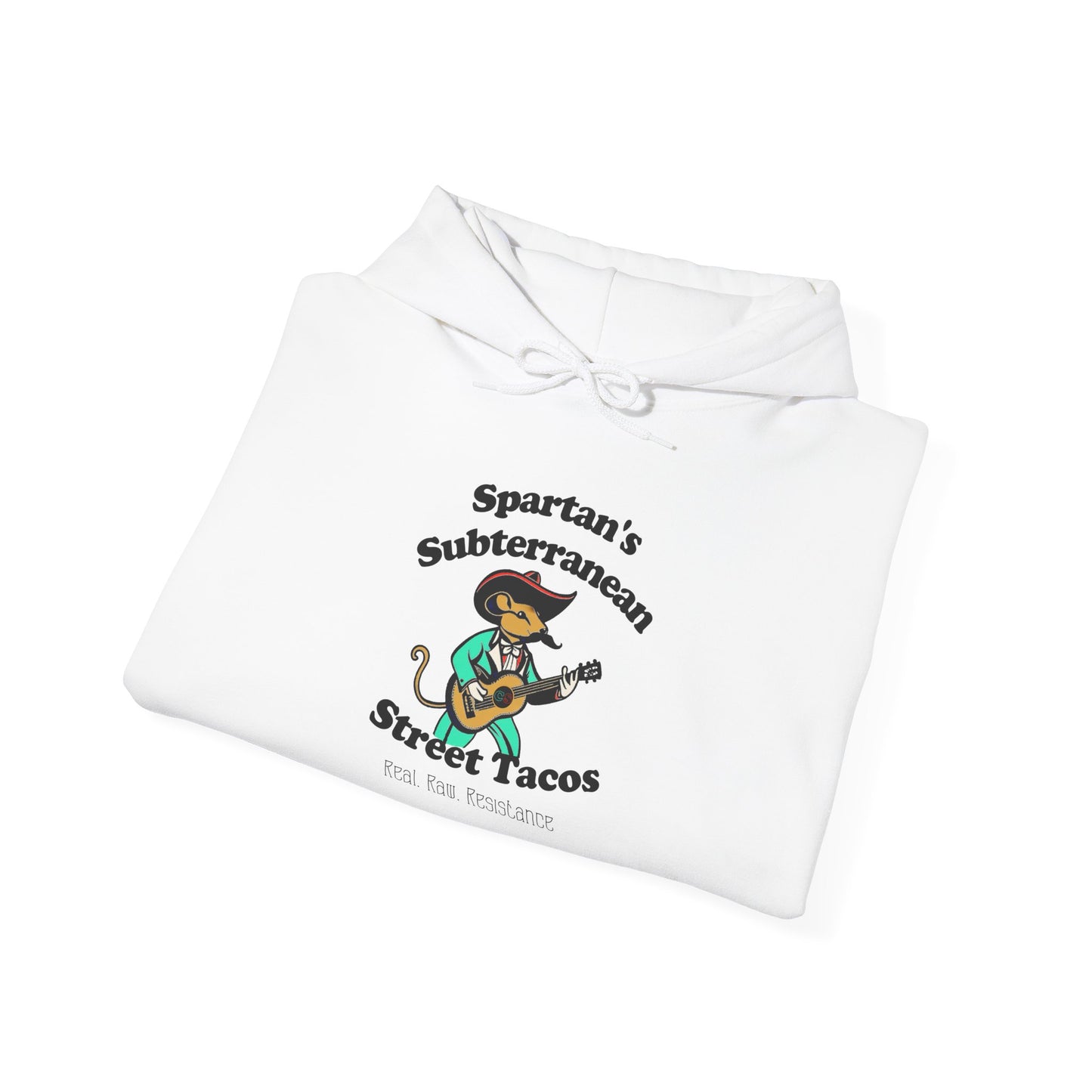 Spartan's Subterranean Tacos Unisex Heavy Blend™ Hooded Sweatshirt Demolition Man Practically Prophesy