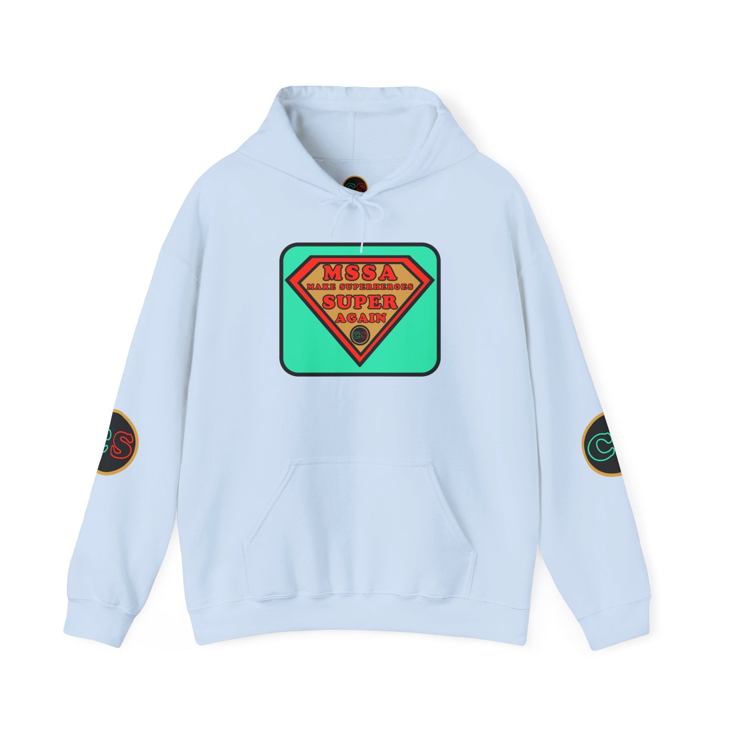 MSSA - Make Superheroes Super Again Hoodie Hooded Sweatshirt Cinema Siblings SUPERMAN: Donner, Snyder & Gunn - The Purpose of Power
