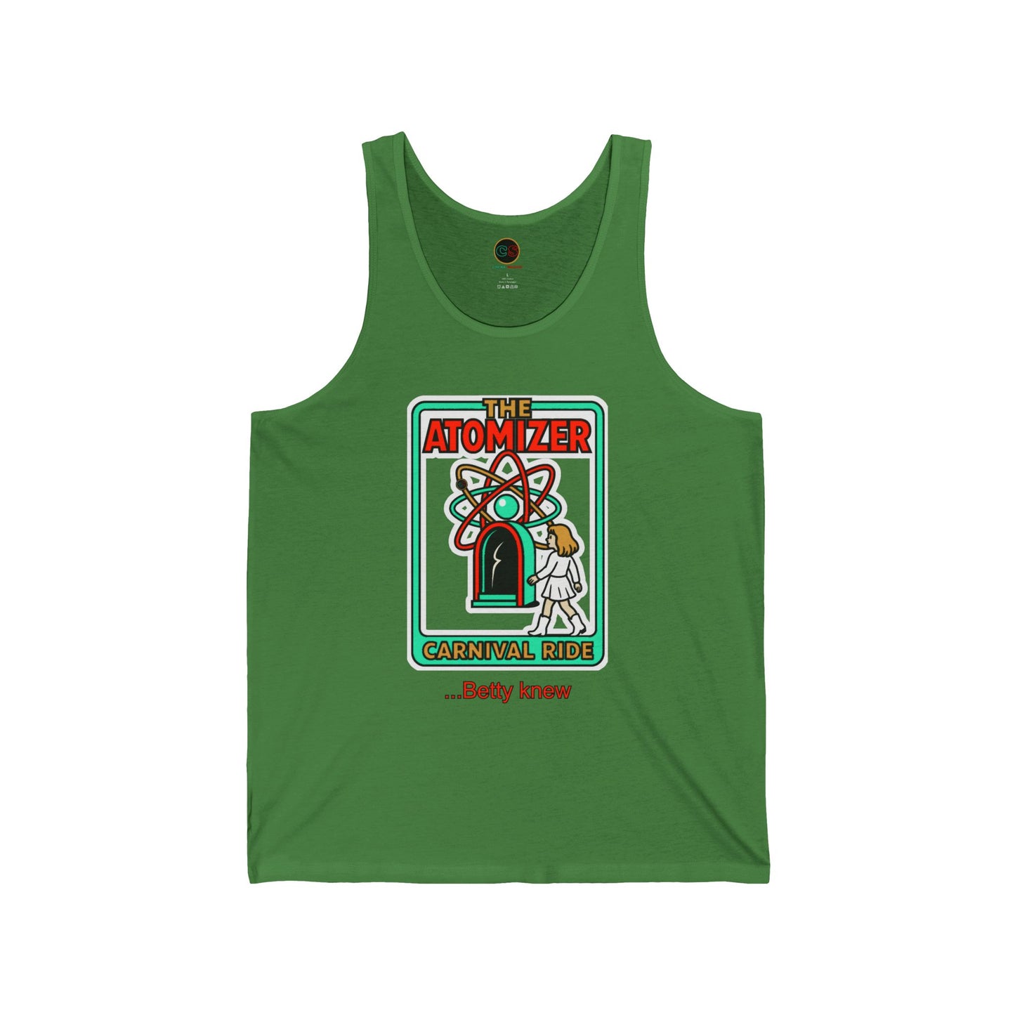 The Atomizer Betty Knew Unisex Jersey Tank Cinema Siblings Splash, Mannequin & Weird Science 1980's Manic Pixie Dream Pygmalion