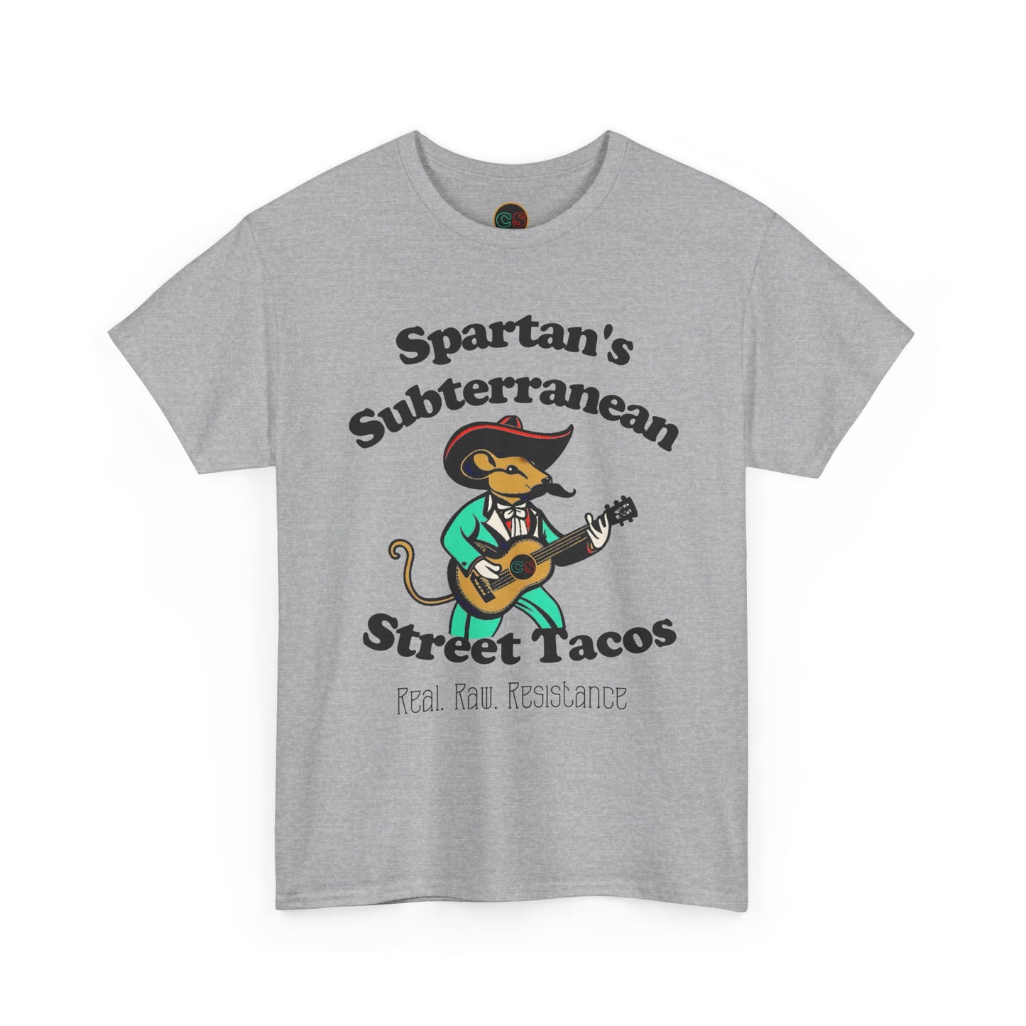 Spartan's Subterranean Tacos - Unisex Heavy Cotton Tee - Demolition Man Practically Prophesy