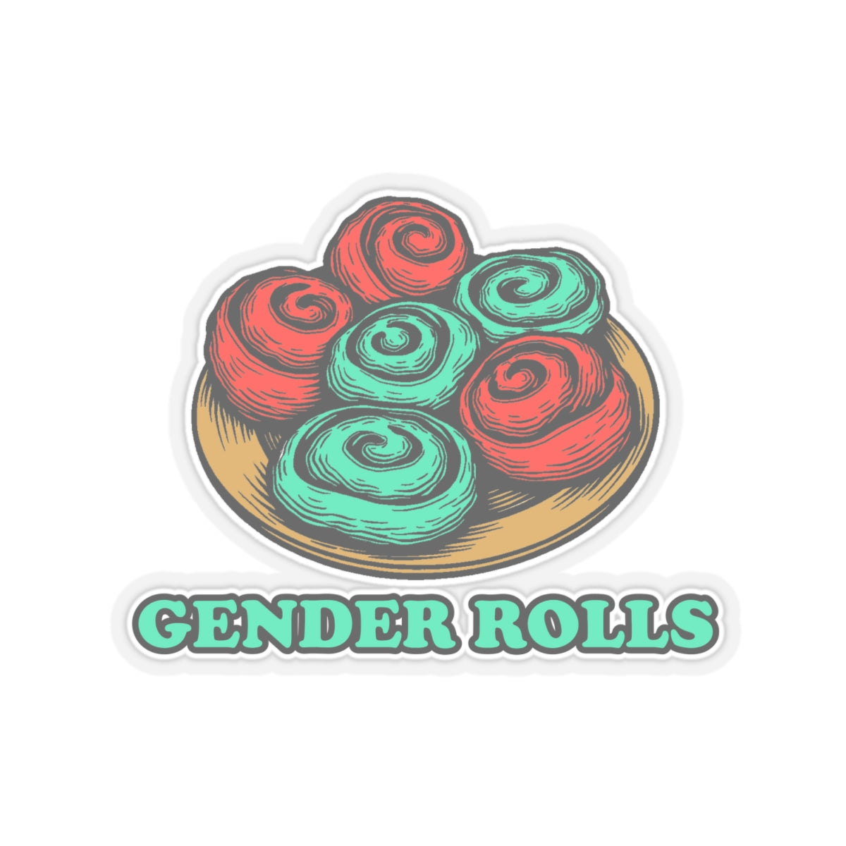 Gender Rolls - Cinema Siblings Stickers - Multiple Sizes - Stranger Things Hated Gender Roles