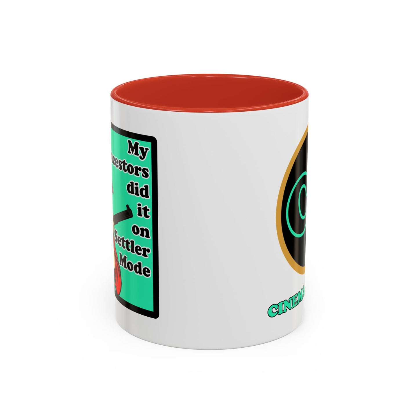 Settler Mode - Coffee Mug (11, 15oz) Cinema Siblings - Black Widow vs Black Sunday - Eye Spy Lady Spies