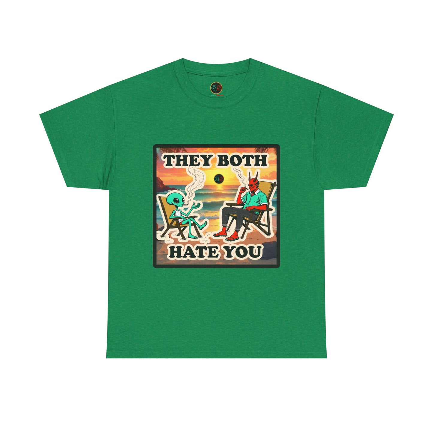 They Both Hate You - Unisex Heavy Cotton Tee Cinema Siblings War Machine - Predictive Programming or Expensive Commercial?