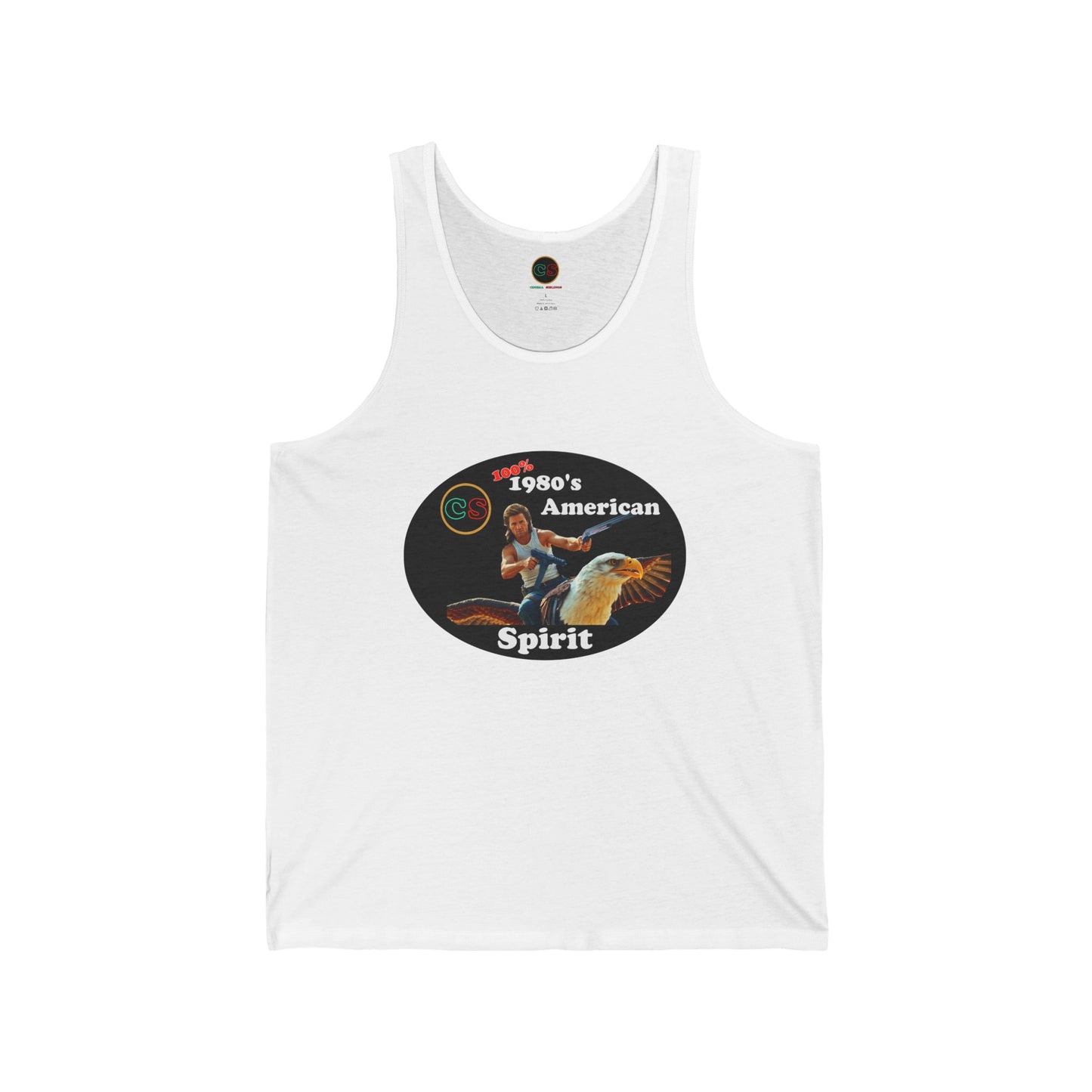 100% 1980s American Spirit Unisex Jersey Tank Cinema Siblings Episode Big Trouble in Little China - The MOST American Movie