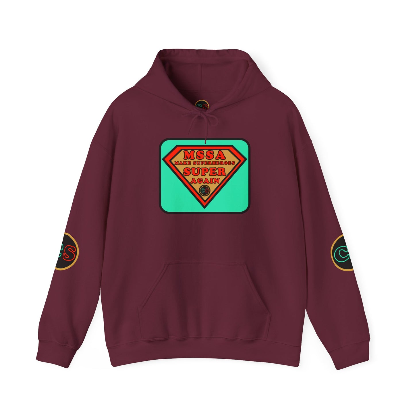 MSSA - Make Superheroes Super Again Hoodie Hooded Sweatshirt Cinema Siblings SUPERMAN: Donner, Snyder & Gunn - The Purpose of Power