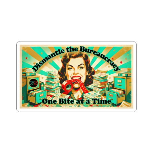 One Bite at a Time - Cinema Siblings Stickers - Multiple Sizes - Tombstone or The Good King, Wyatt Earp