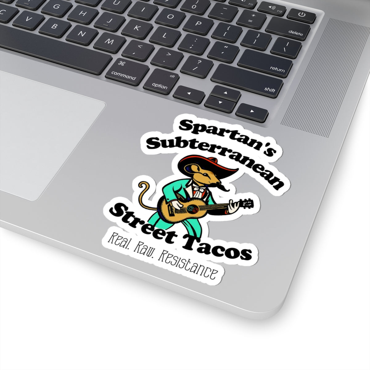 Spartan's Subterranean Tacos - Cinema Siblings Stickers - Multiple Sizes - Demolition Man Practically Prophesy