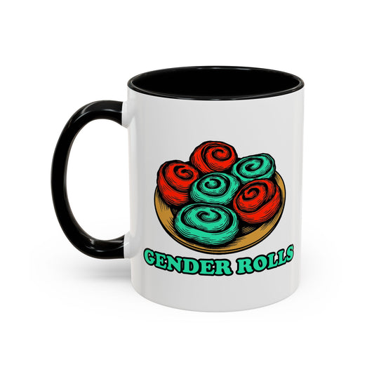 Gender Rolls - Coffee Mug (11, 15oz) Cinema Siblings - Stranger Things Hated Gender Roles