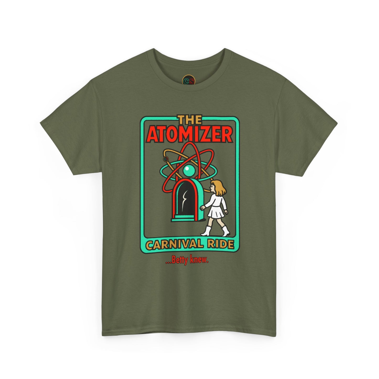 The Atomizer - Betty Knew - Unisex Heavy Cotton Tee - Splash, Mannequin & Weird Science 1980's Manic Pixie Dream Pygmalion