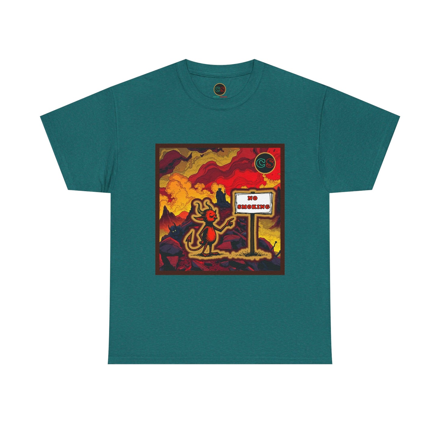 No Smoking - Unisex Heavy Cotton Tee Cinema Siblings - Stranger Things Seasons 3-5... set in Hell?