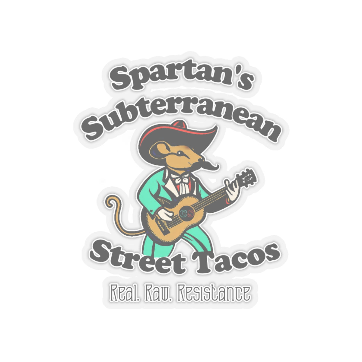 Spartan's Subterranean Tacos - Cinema Siblings Stickers - Multiple Sizes - Demolition Man Practically Prophesy