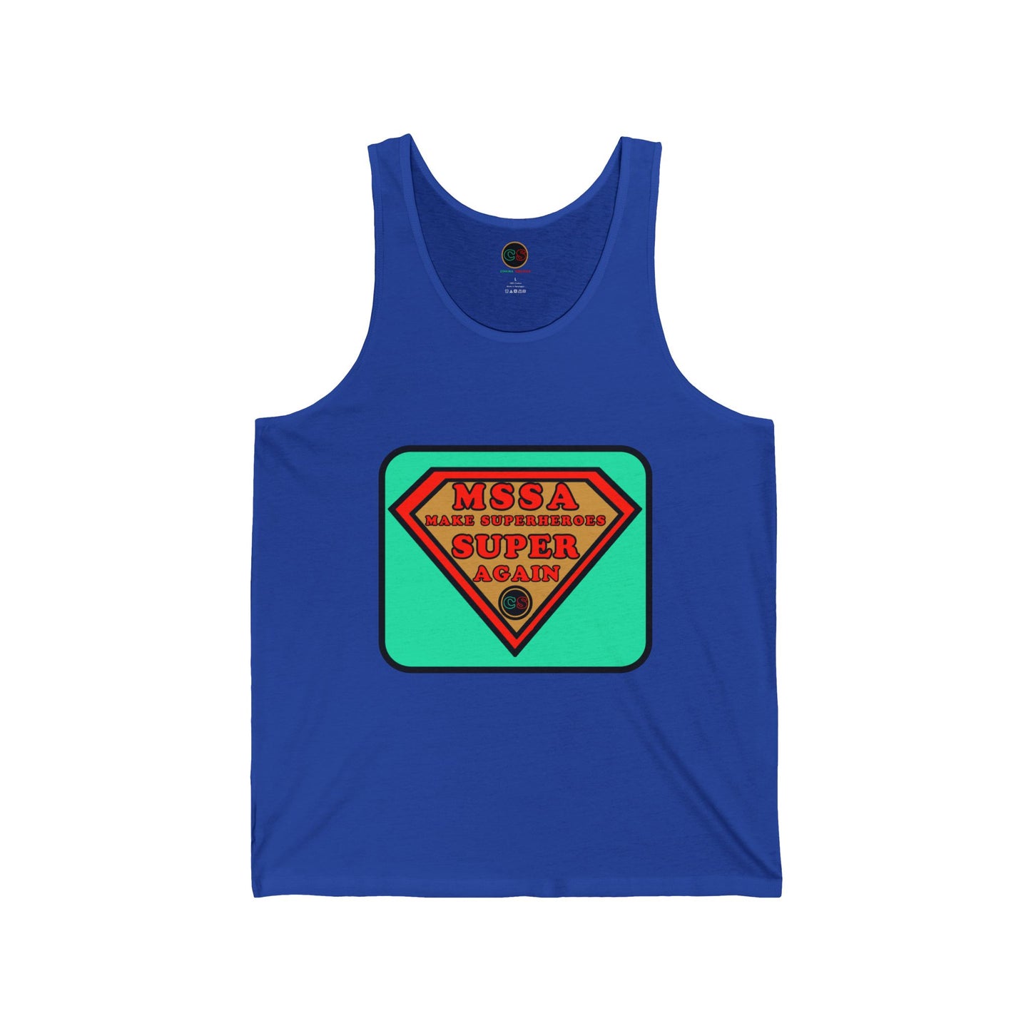 MSSA - Make Superheroes Super Again Unisex Jersey Tank Cinema Siblings SUPERMAN: Donner, Snyder & Gunn - The Purpose of Power