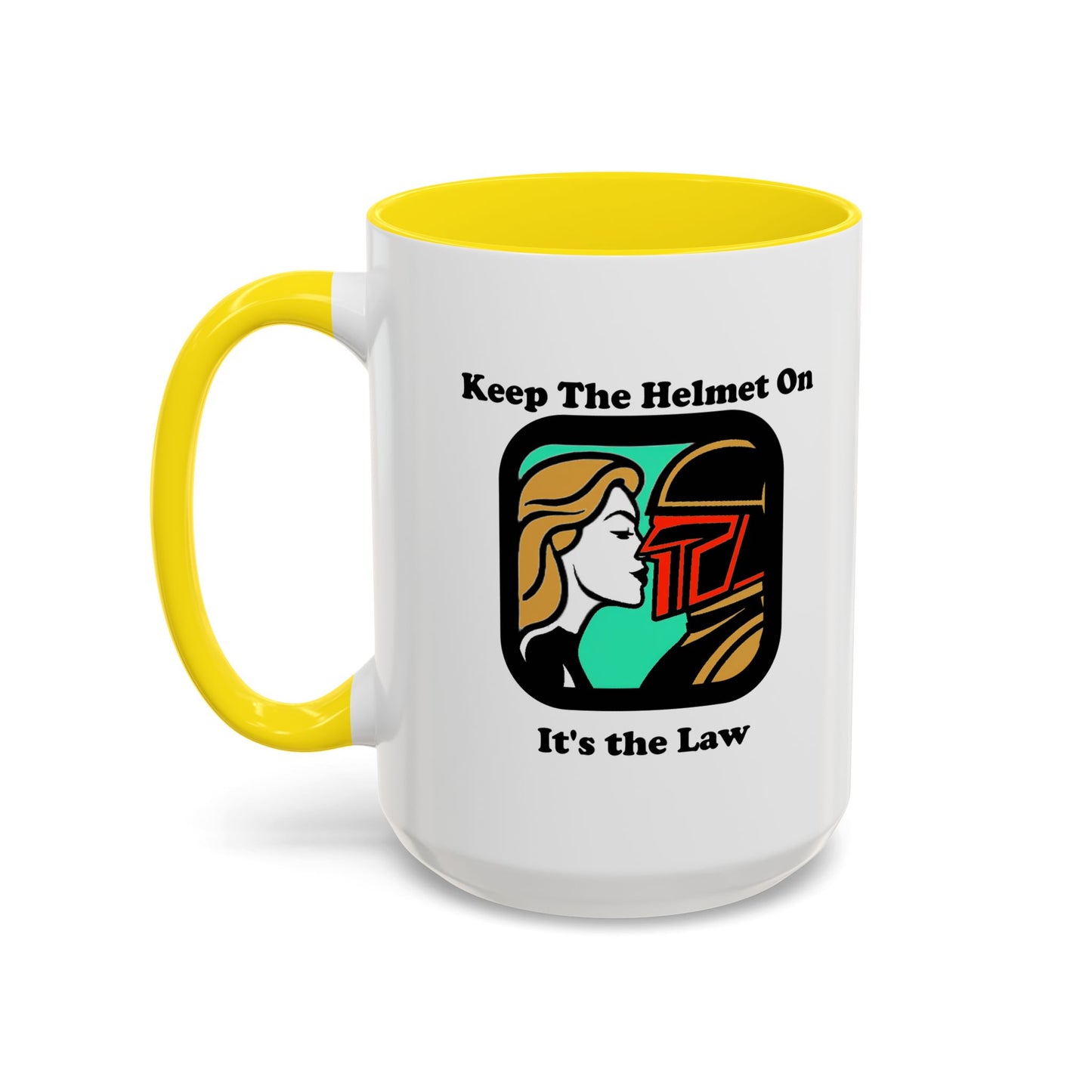 Keep the Helmet On Accent Coffee Mug Cinema Siblings Episode Dredd The Perfect Reboot