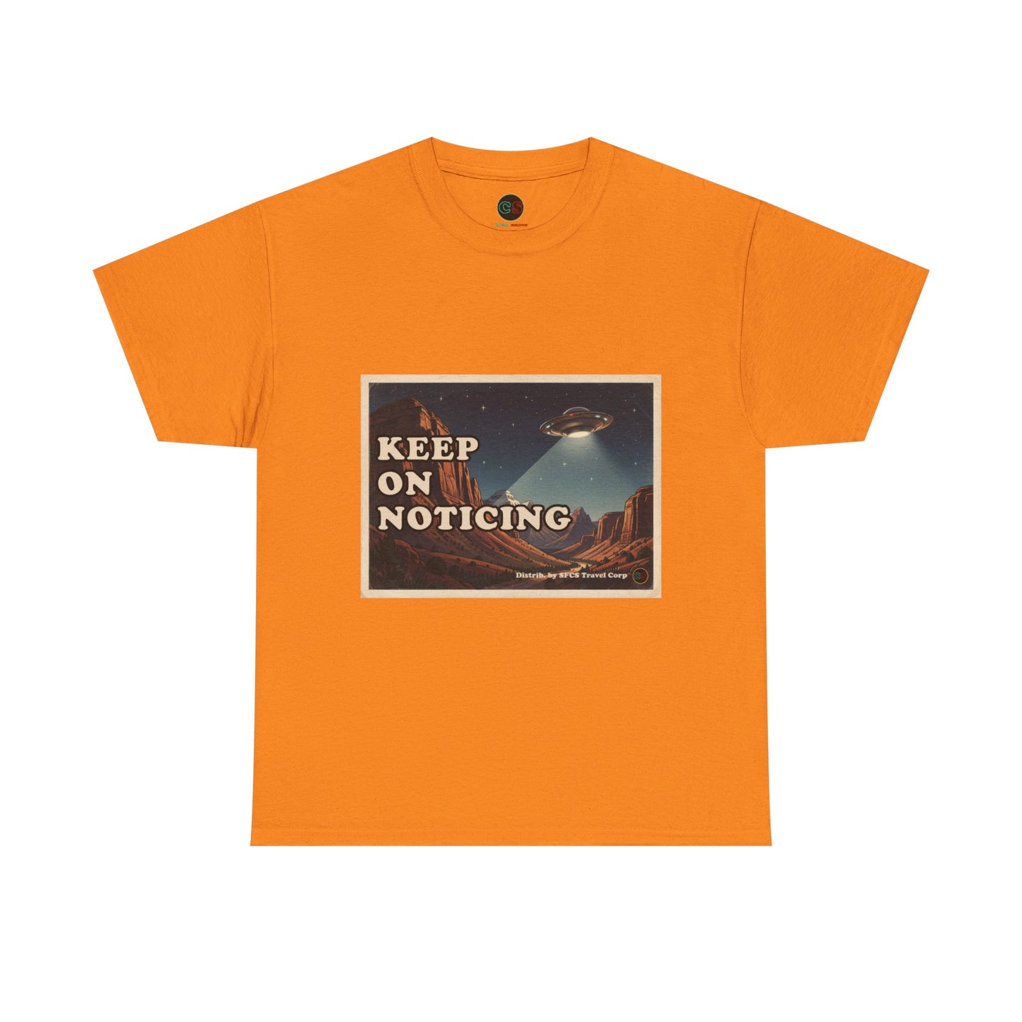 Keep on Noticing - Unisex Heavy Cotton Tee - Cinema Siblings - Close Encounters of the Third Kind - Psyop, Soft Disclosure or Analogy