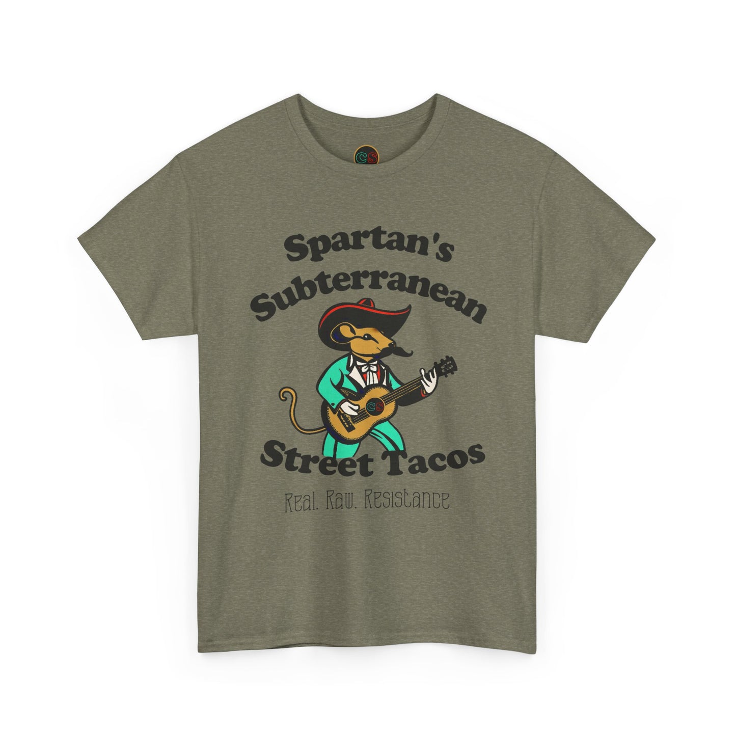 Spartan's Subterranean Tacos - Unisex Heavy Cotton Tee - Demolition Man Practically Prophesy