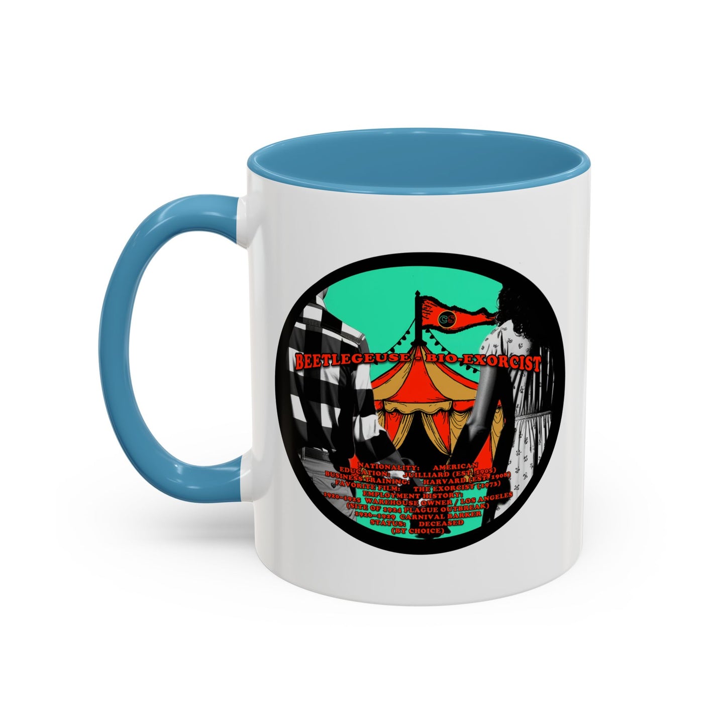 Demonic Resume Accent Coffee Mug Cinema Siblings Episode Beetlejuice Beetlejuice Malice for Motherhood