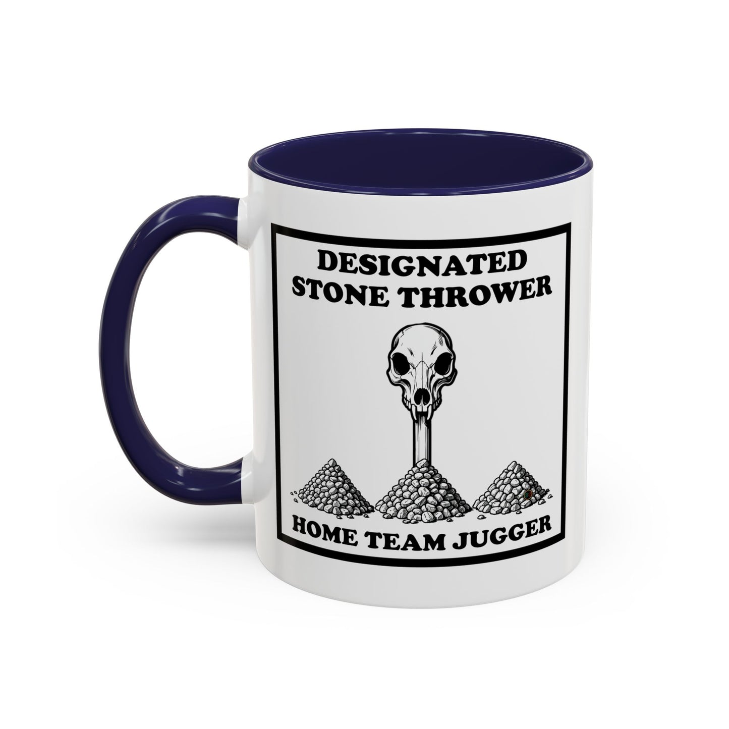 Designated Stone Thrower - Coffee Mug (11, 15oz) Cinema Siblings - The Blood of Heroes - A Post Apocalyptic Rose by Any Name