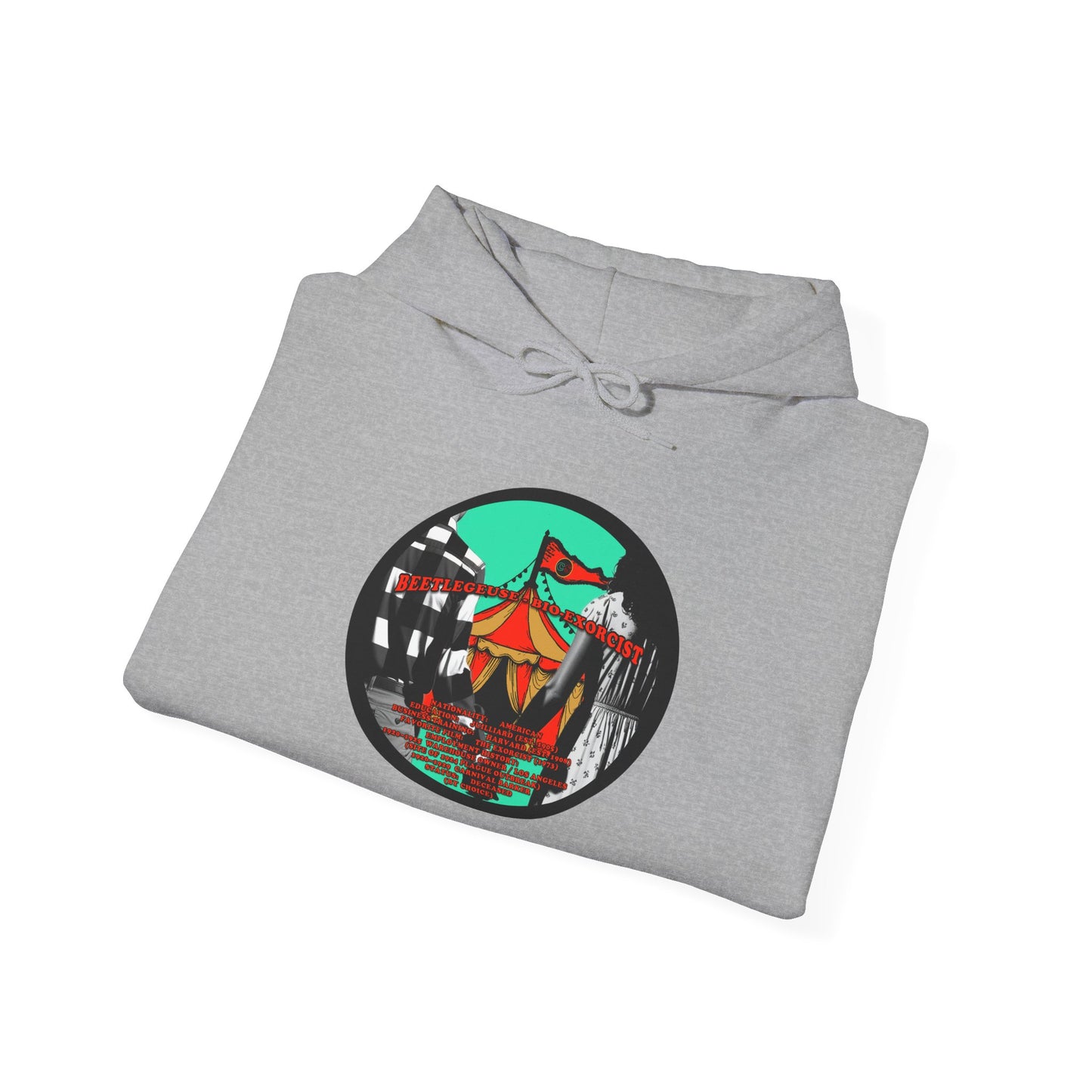 Demonic Resume Hoodie Hooded Sweatshirt Cinema Siblings Beetlejuice - Beetlejuice Beetlejuice Malice for Motherhood