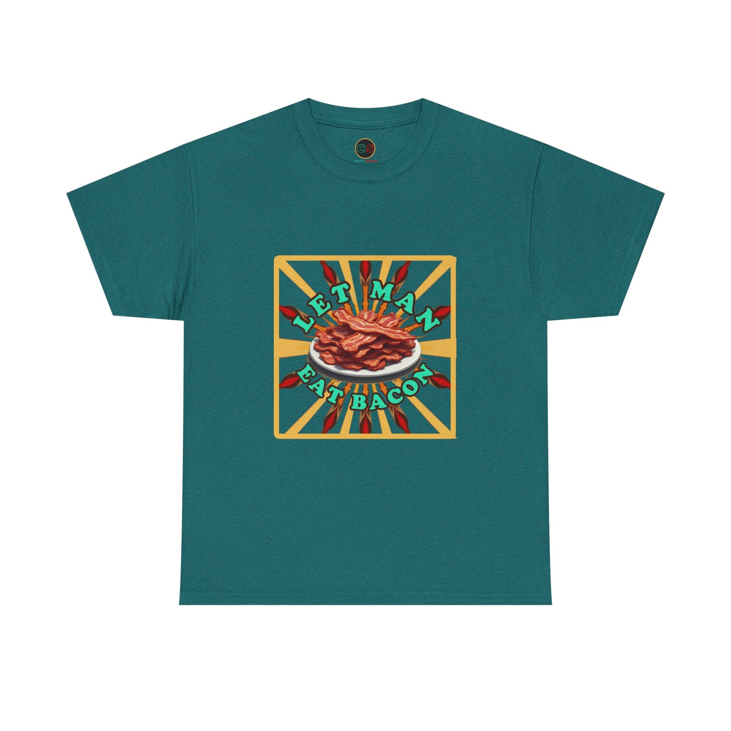 Let Man Eat Bacon - Unisex Heavy Cotton Tee Cinema Siblings - Stranger Things: Judging the Wheelers