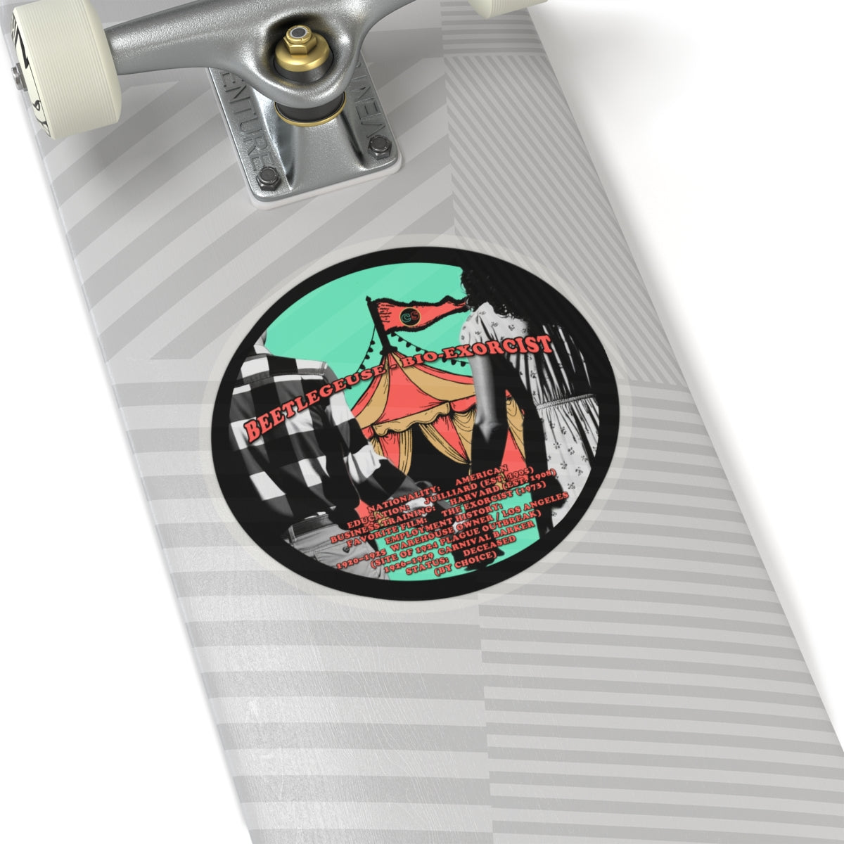 Demonic Resume Cinema Siblings Stickers - Multiple Sizes -Beetlejuice Beetlejuice Malice for Motherhood