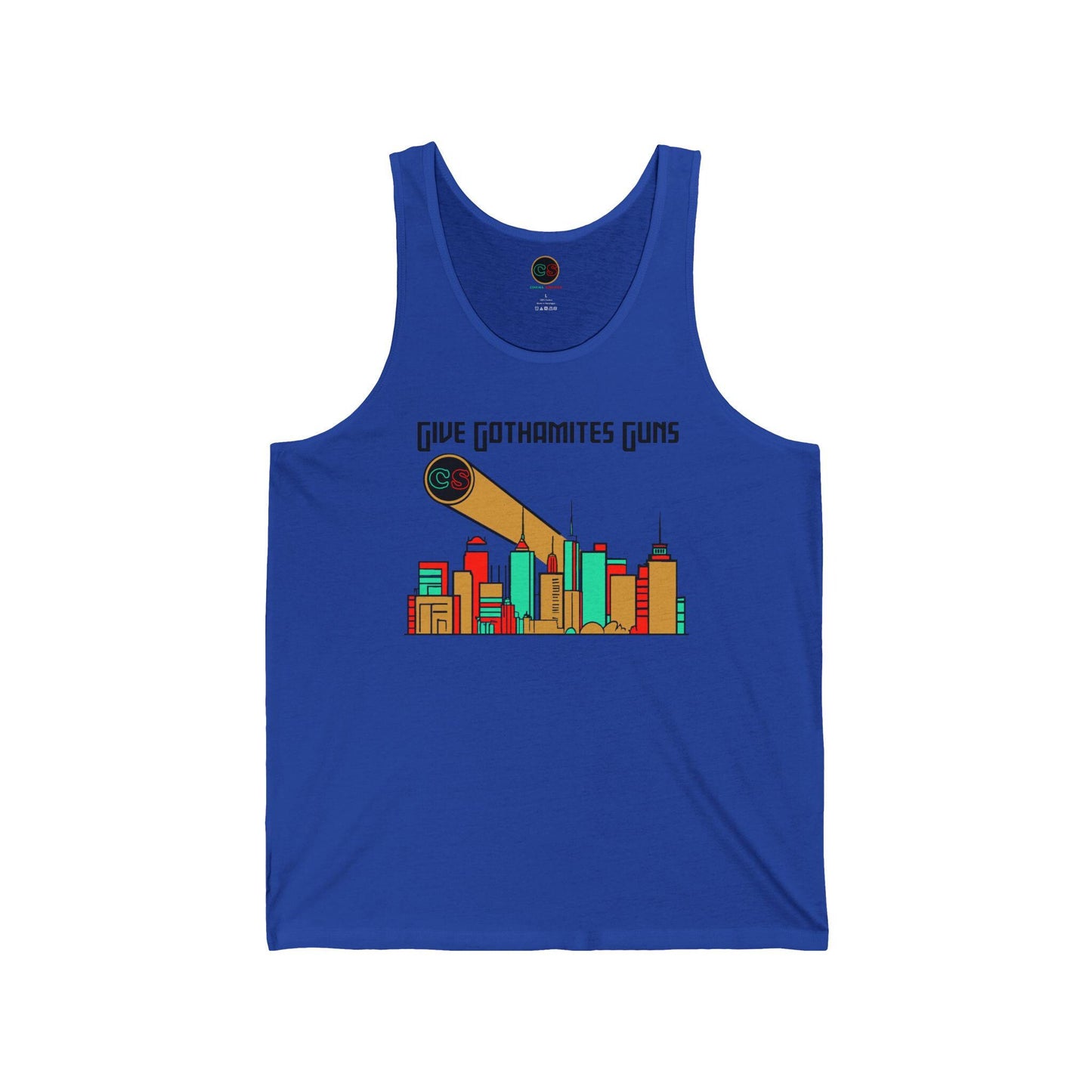 Give Gothamites Guns Unisex Jersey Tank Cinema Siblings Episode Joker 2 - Martyring The Accidental Hero