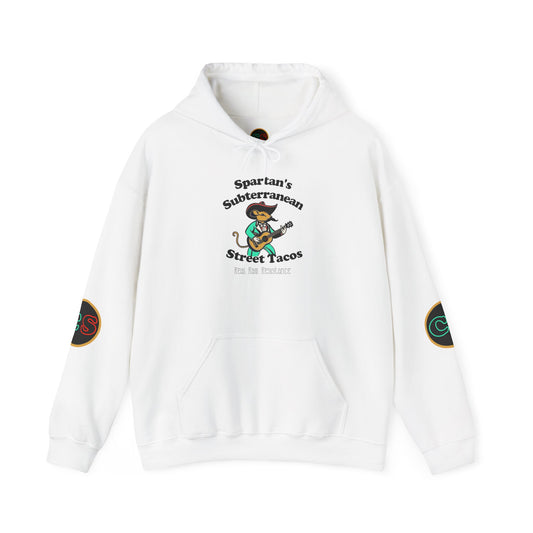 Spartan's Subterranean Tacos Unisex Heavy Blend™ Hooded Sweatshirt Demolition Man Practically Prophesy