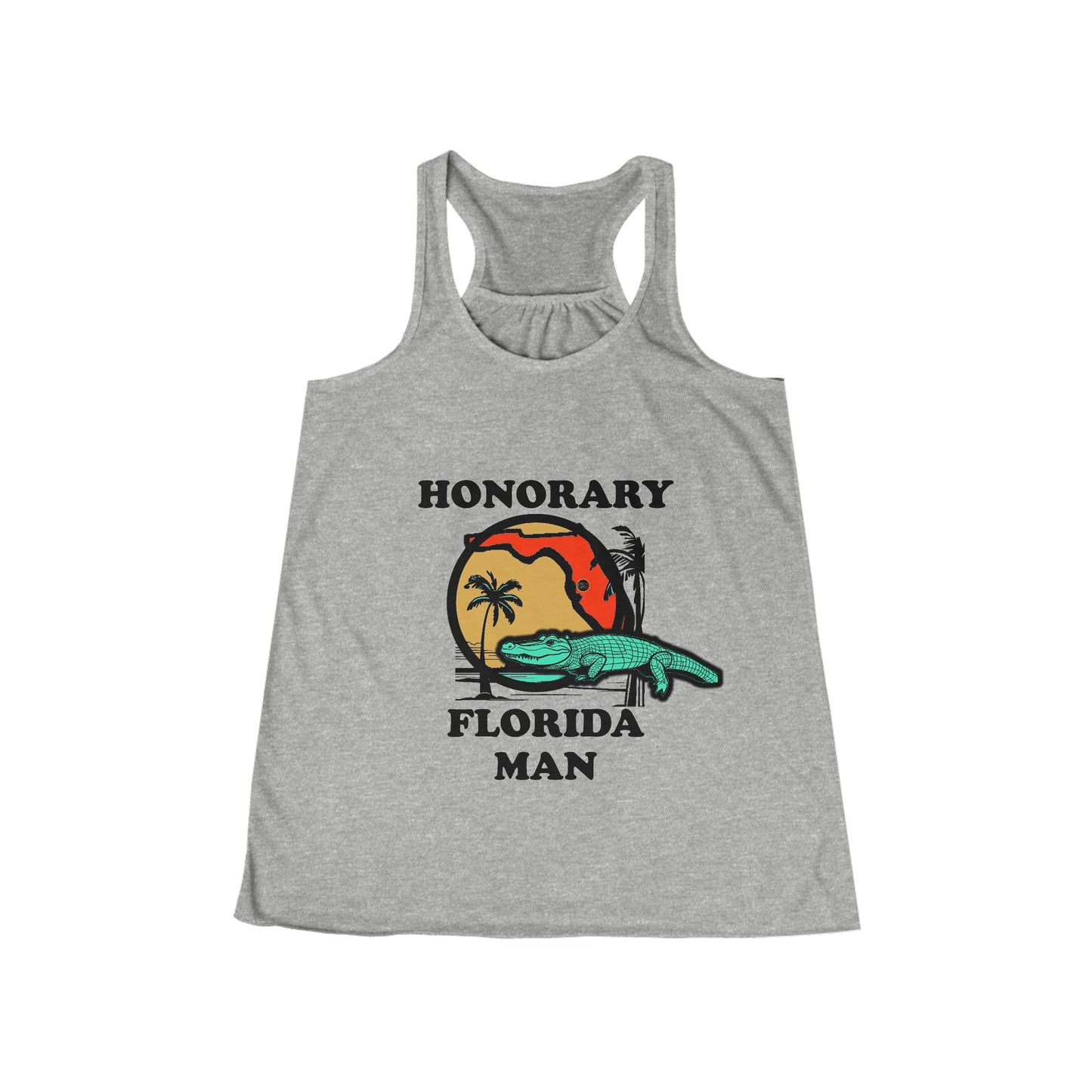 Honorary Florida Man Women's Flowy Racerback Tank Cinema Siblings Episode There Can Be No Road Warrior Without Mad Max