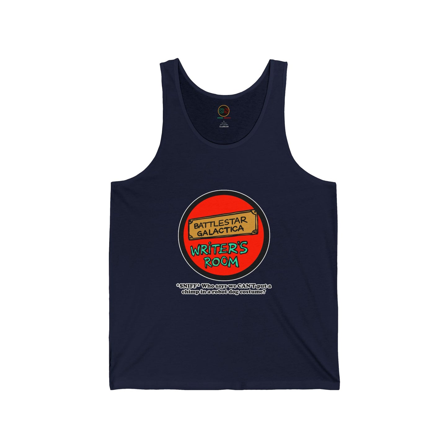 Writer's Room Snort Unisex Jersey Tank Cinema Siblings  Episode Battlestar Galactica - Starbuck versus Stardoe