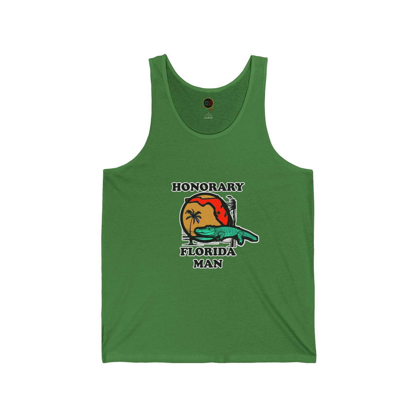 Honorary Florida Man Unisex Jersey Tank Cinema Siblings Episode There Can Be No Road Warrior Without Mad Max (white lettering)