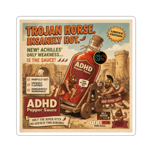 ADHD Pepper Sauce - Cinema Siblings Stickers - Homer's Odysseus and Nolan's Odyssey Clash over the Modern Definition of PRIDE