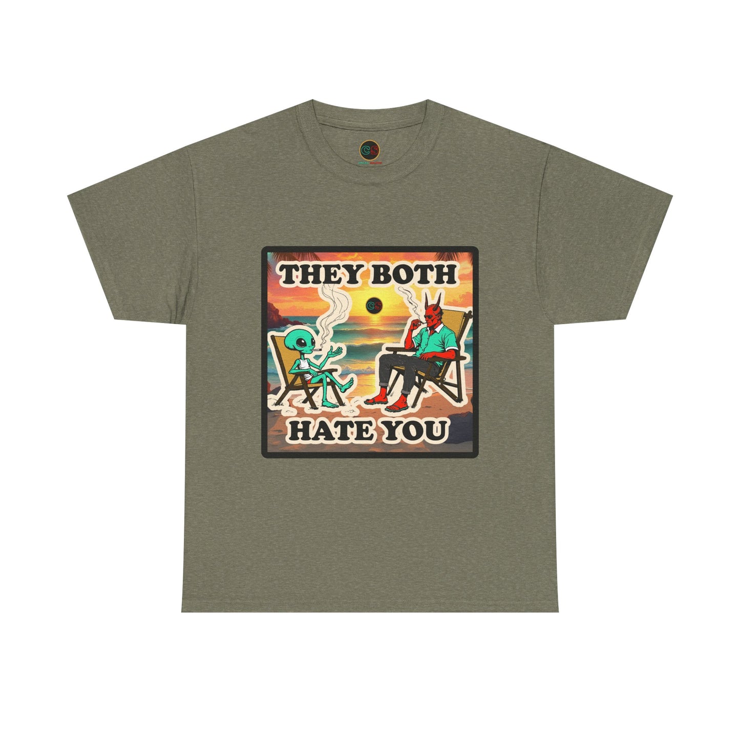 They Both Hate You - Unisex Heavy Cotton Tee Cinema Siblings War Machine - Predictive Programming or Expensive Commercial?