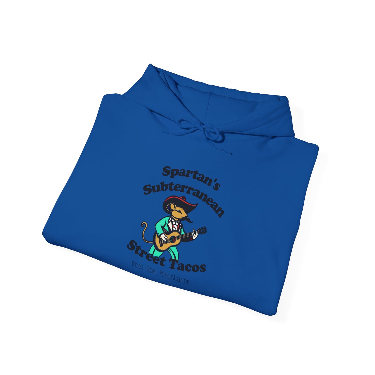 Spartan's Subterranean Tacos Unisex Heavy Blend™ Hooded Sweatshirt Demolition Man Practically Prophesy