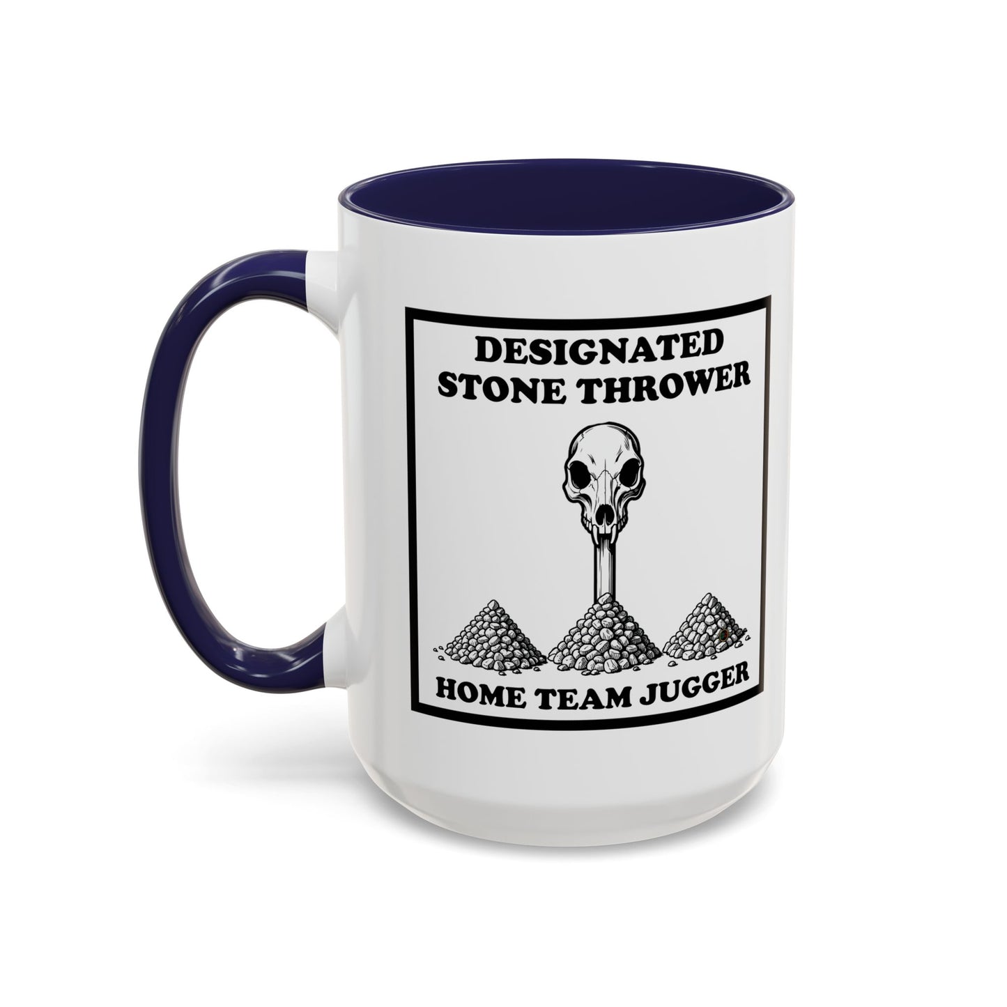 Designated Stone Thrower - Coffee Mug (11, 15oz) Cinema Siblings - The Blood of Heroes - A Post Apocalyptic Rose by Any Name