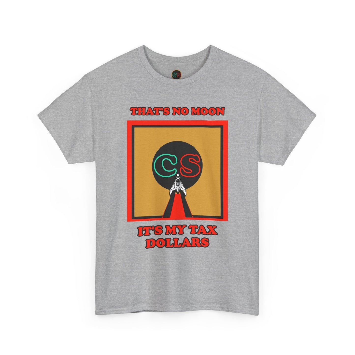 That's No Moon - Unisex Heavy Cotton Tee Cinema Siblings Happy Reviewers Compare Project Hail Mary Movie to the Book by Andy Weir