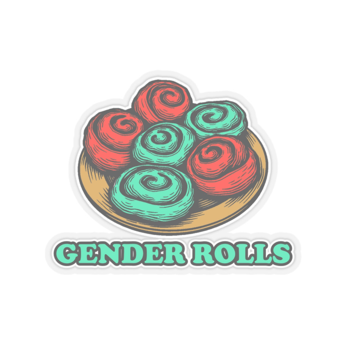 Gender Rolls - Cinema Siblings Stickers - Multiple Sizes - Stranger Things Hated Gender Roles