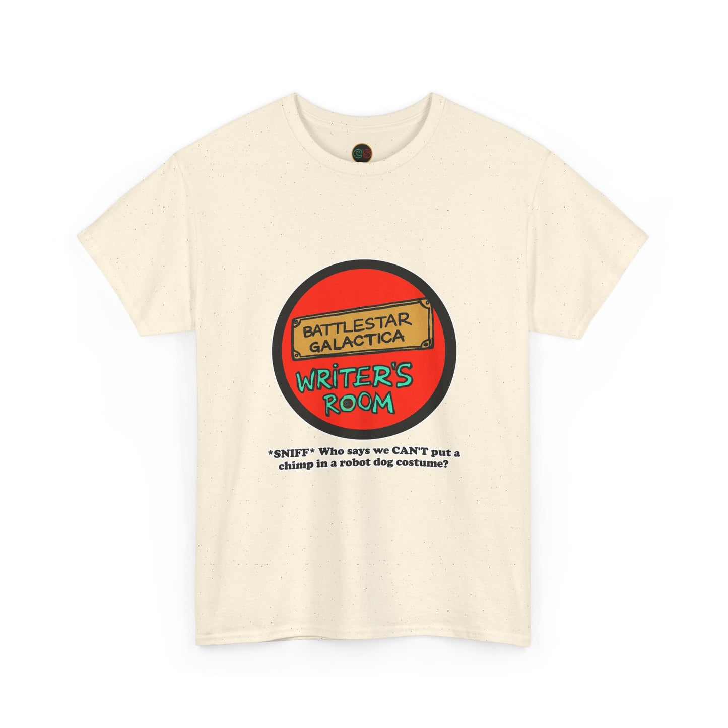 Writer's Room Snort  Unisex Heavy Cotton Tee Cinema Siblings  Episode Battlestar Galactica - Starbuck versus Stardoe