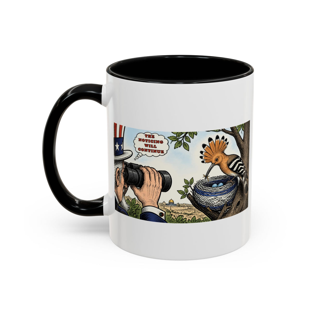 The Bird Watcher Noticing - Coffee Mug (11, 15oz) Cinema Siblings - Shutter Island - Life Imitating Art?
